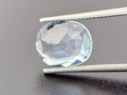 Natural Blue Tourmaline Oval Gemstone | Certified Ice Blue for Jewelry