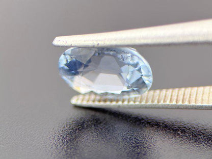 Natural Blue Tourmaline Oval Gemstone | Certified Ice Blue for Jewelry