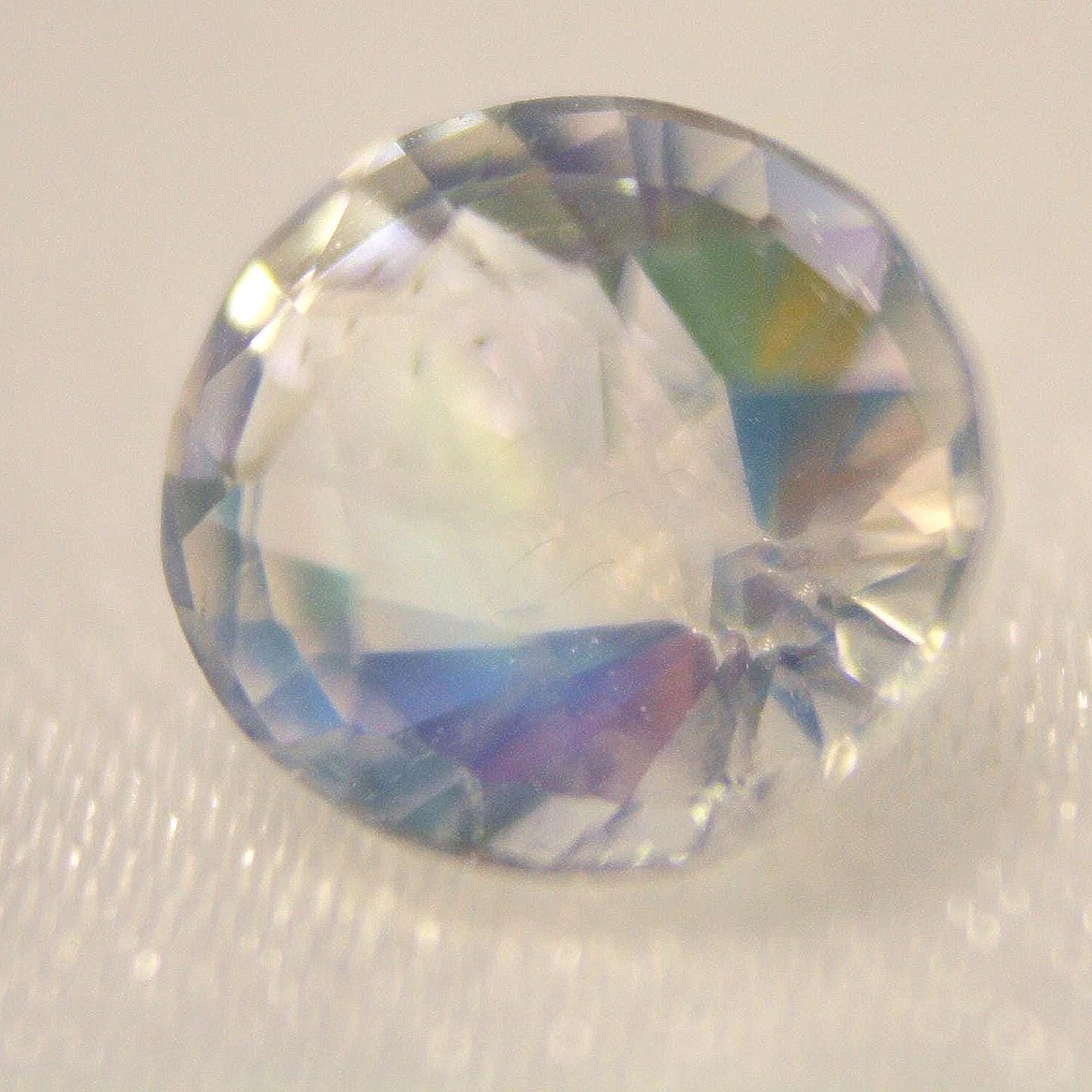 Natural Rainbow Moonstone Oval Gemstone | Certified Labradorite Loose Gem 1.63 Ct