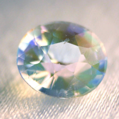 Natural Rainbow Moonstone Oval Gemstone | Certified Labradorite Loose Gem 1.63 Ct