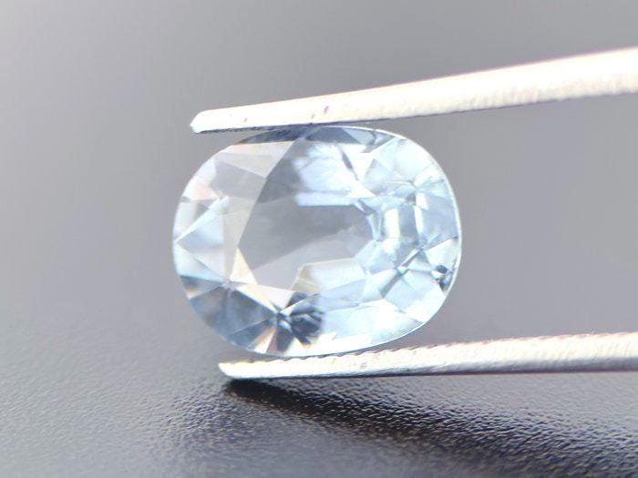 Natural Blue Tourmaline Oval Gemstone | Certified Ice Blue for Jewelry
