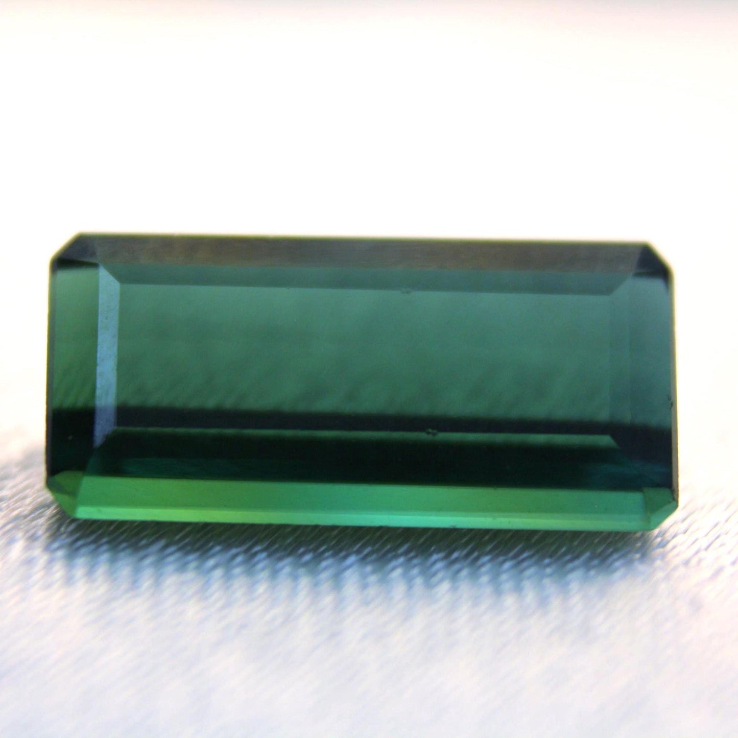 Natural Green Tourmaline Gemstone | 5.23 Ct Emerald Cut Elbaite Collector Stone