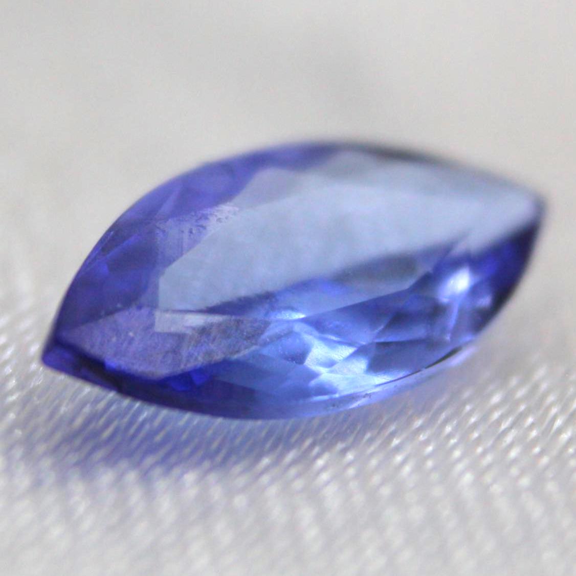Natural Tanzanite 0.96 Ct Marquise Cut Gemstone | Intense Purplish Blue Zoisite | Certified Loose Gem