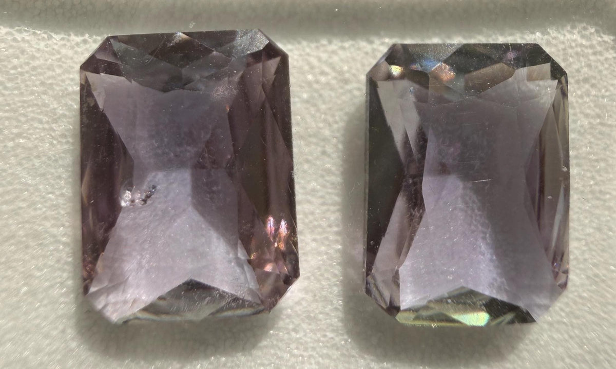 Natural Peacock Tanzanite Pair 2.71 tcw | Sealed in Certification Package