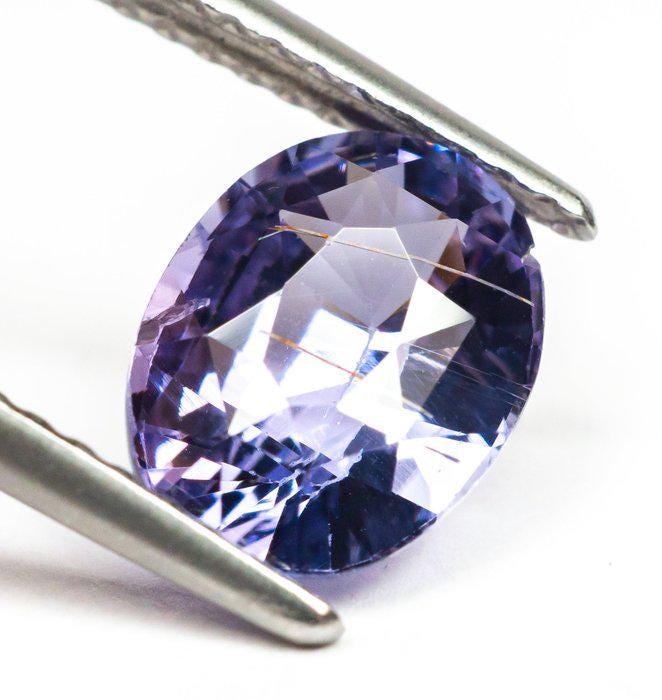 2.06 ct Natural Violet Spinel Gemstone | Oval Cut, Unheated, Certified Collector Gem