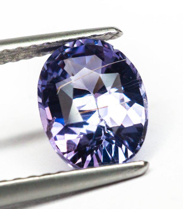 2.06 ct Natural Violet Spinel Gemstone | Oval Cut, Unheated, Certified Collector Gem