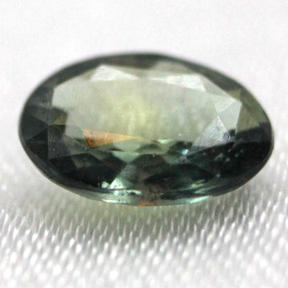 Natural Green Sapphire Oval Gemstone | Unheated Teal Corundum (1.03 Ct, IGI Certified)