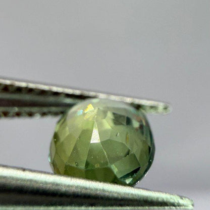 Natural Green Sapphire Oval Gemstone | Unheated Teal Corundum (1.03 Ct, IGI Certified)