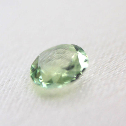 Unheated Montana Sapphire 0.50 ct Green Round Faceted Gemstone | American Mined Collector Stone