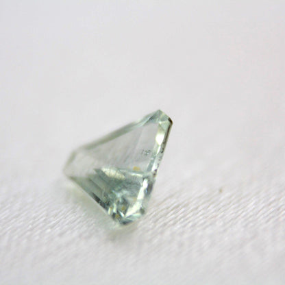 Unheated Montana Sapphire 0.45ct Trillion Cut Green Gemstone