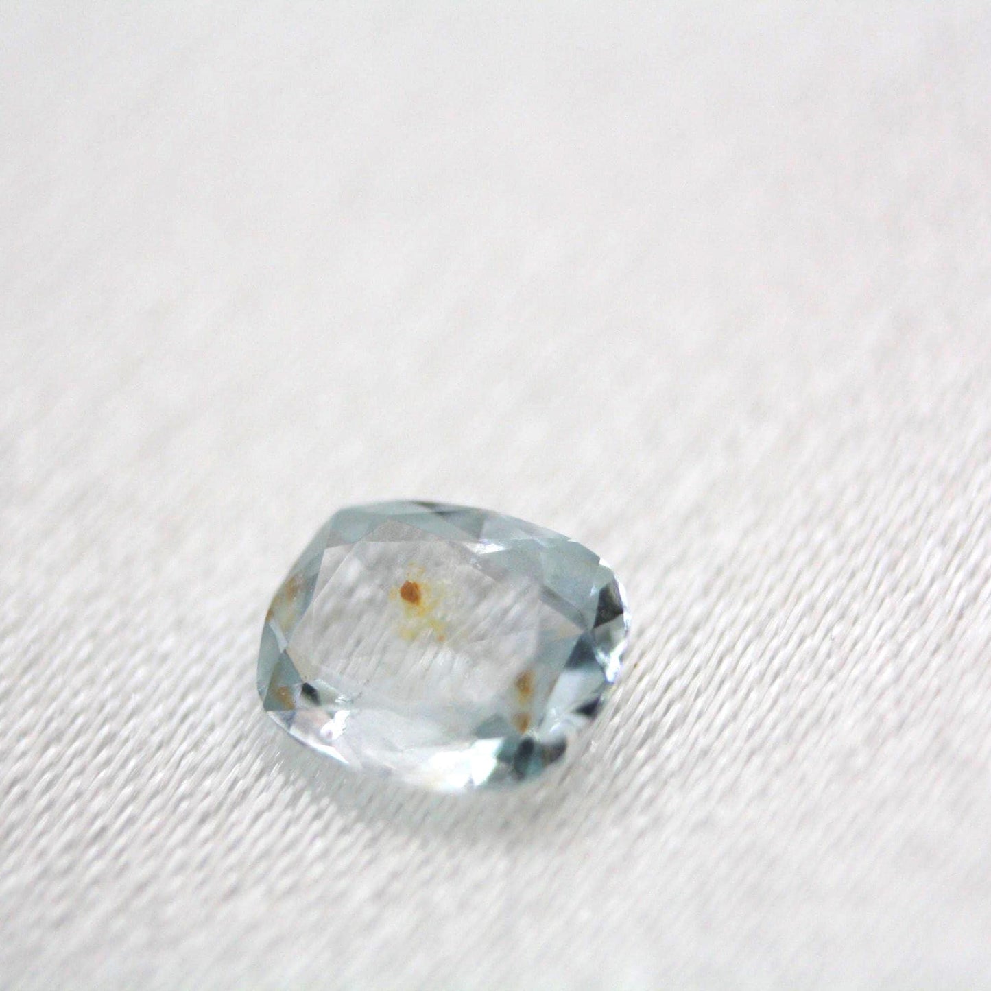 Unheated Montana Sapphire 0.50 ct Cushion Cut Loose Gemstone | Icy Blue Natural Sapphire