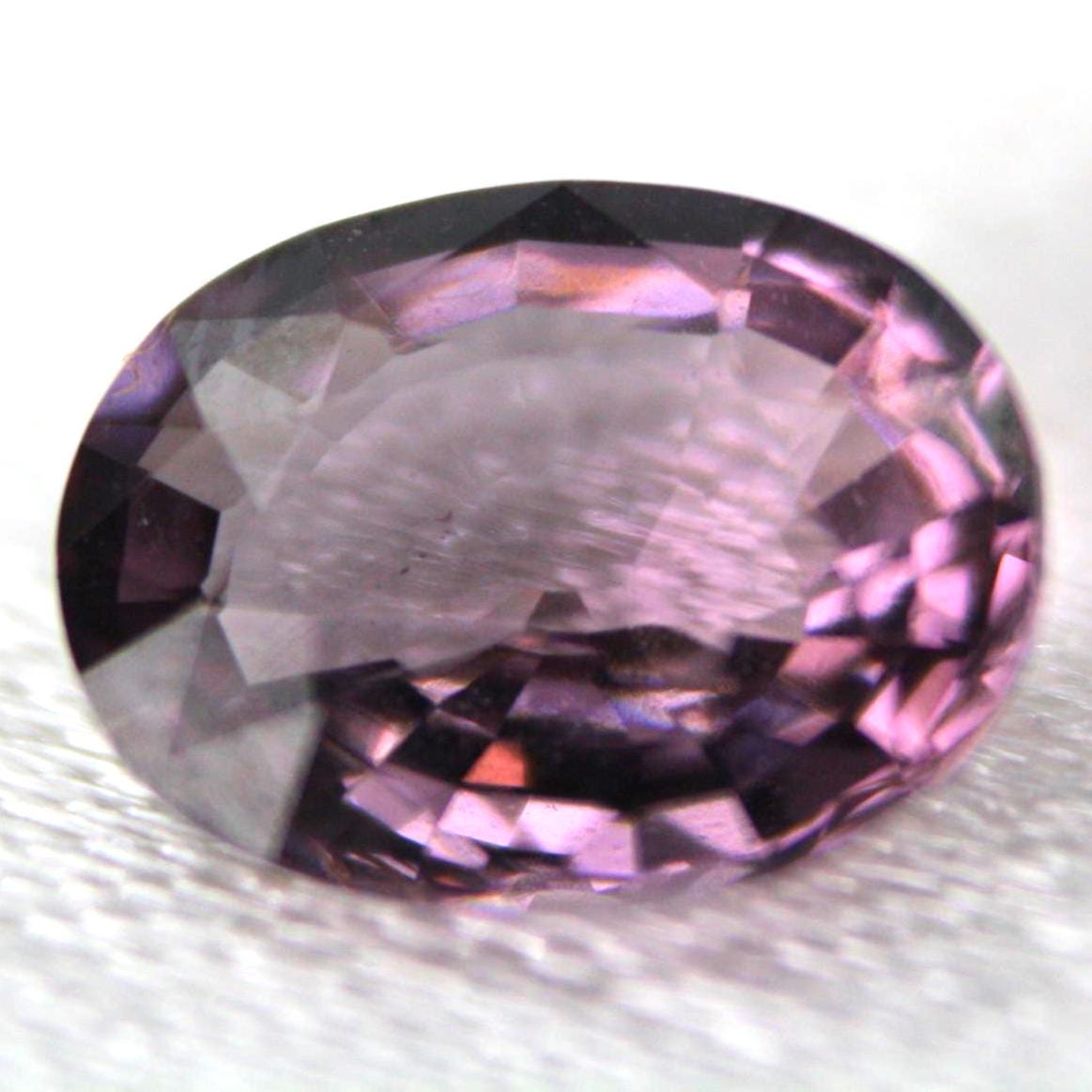 Natural Oval Purple Spinel Gemstone | 1.26 Ct Certified Unheated Pinkish Purple