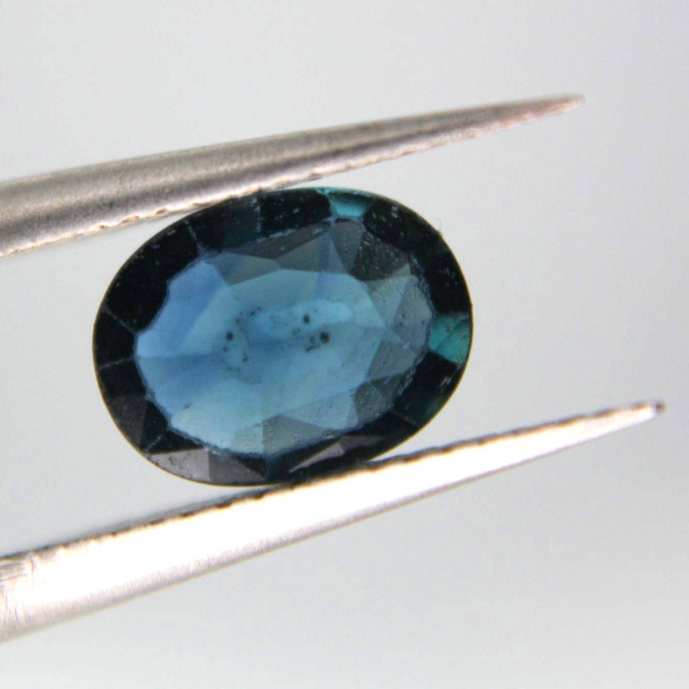 Natural Oval Blue Sapphire 0.99 Ct Certified Gemstone (IGE)