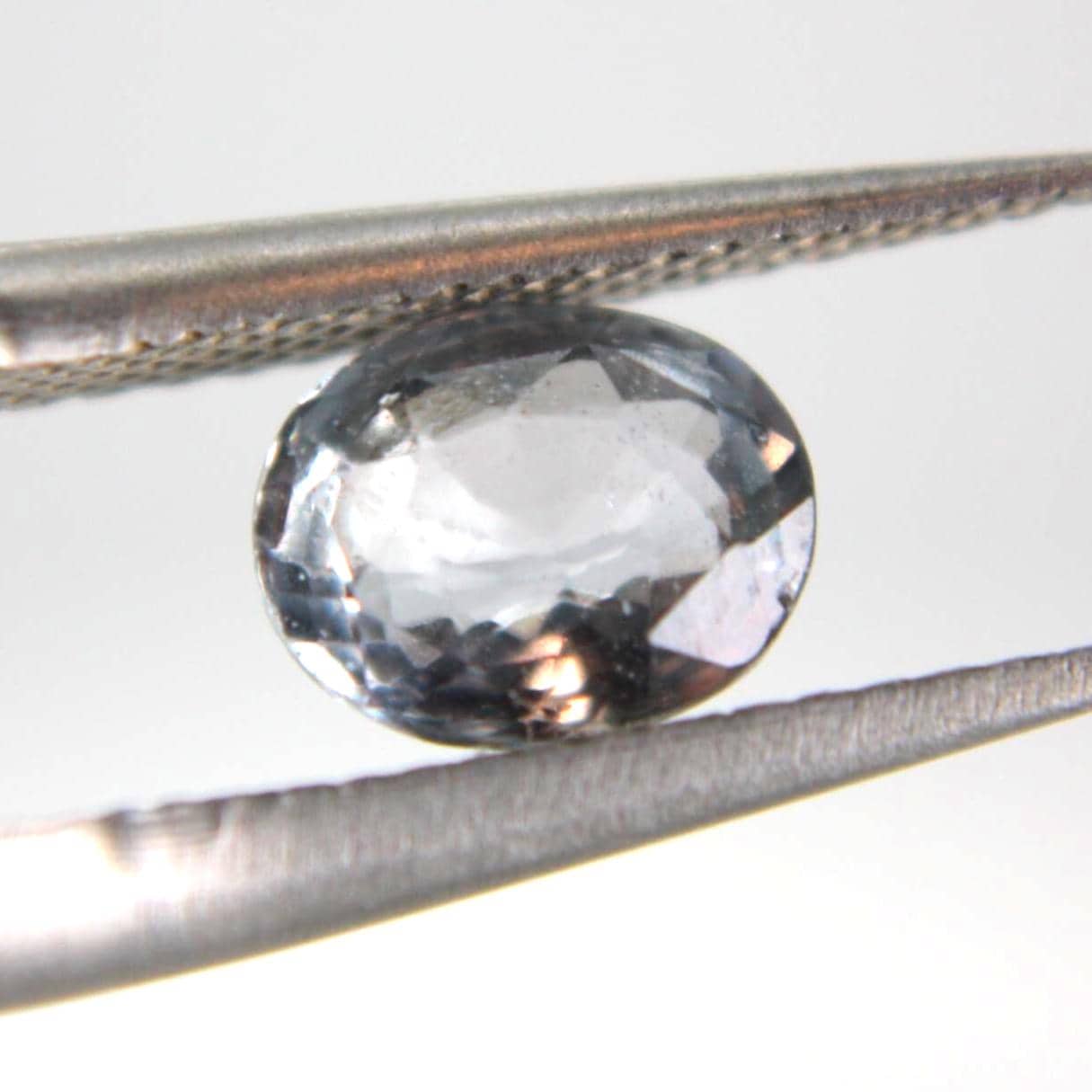 Natural Grey Sapphire Oval Gemstone | Unheated Blue Grey Corundum (1.06 Ct)