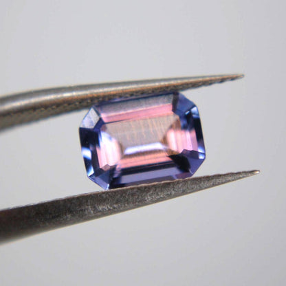 Natural Tanzanite Gemstone | 1.26 Ct Emerald Cut Blue Violet (IGI Certified)