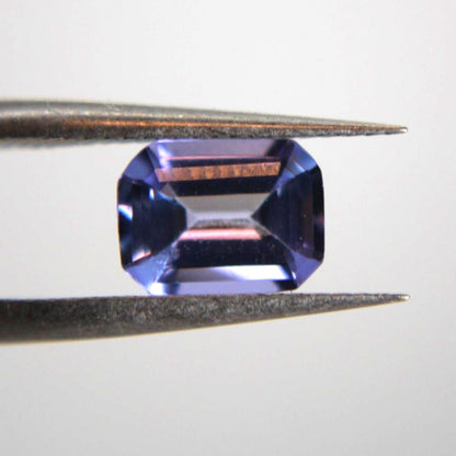 Natural Tanzanite Gemstone | 1.26 Ct Emerald Cut Blue Violet (IGI Certified)