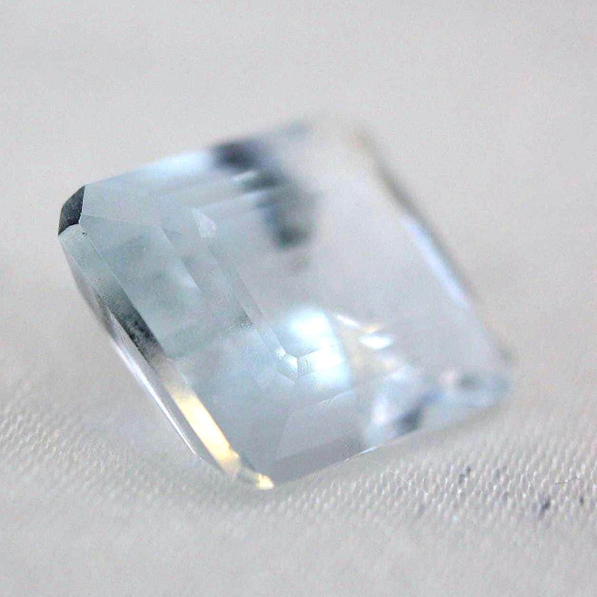 Natural Aquamarine Emerald Cut Gemstone | Certified Pale Blue Beryl (4.01 Ct)
