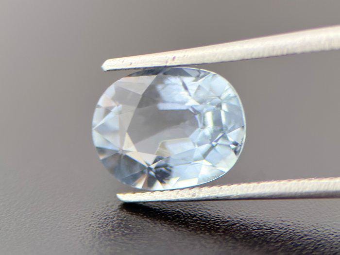 Natural Blue Tourmaline Oval Gemstone | Certified Ice Blue for Jewelry