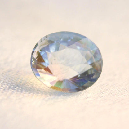 Natural Rainbow Moonstone Oval Gemstone | Certified Labradorite Loose Gem 1.63 Ct