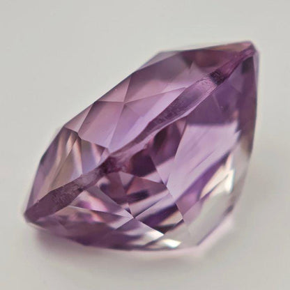 Natural Ametrine Cushion Gemstone | Pastel Lavender Peach Certified Loose Stone