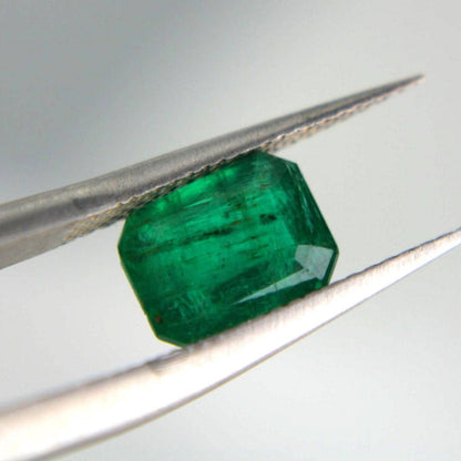 Certified Natural Emerald Gemstone | 1.41 Ct Octagon Cut Green Beryl (May Birthstone)