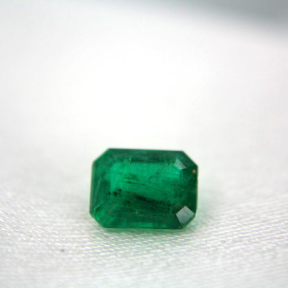 Certified Natural Emerald Gemstone | 1.41 Ct Octagon Cut Green Beryl (May Birthstone)
