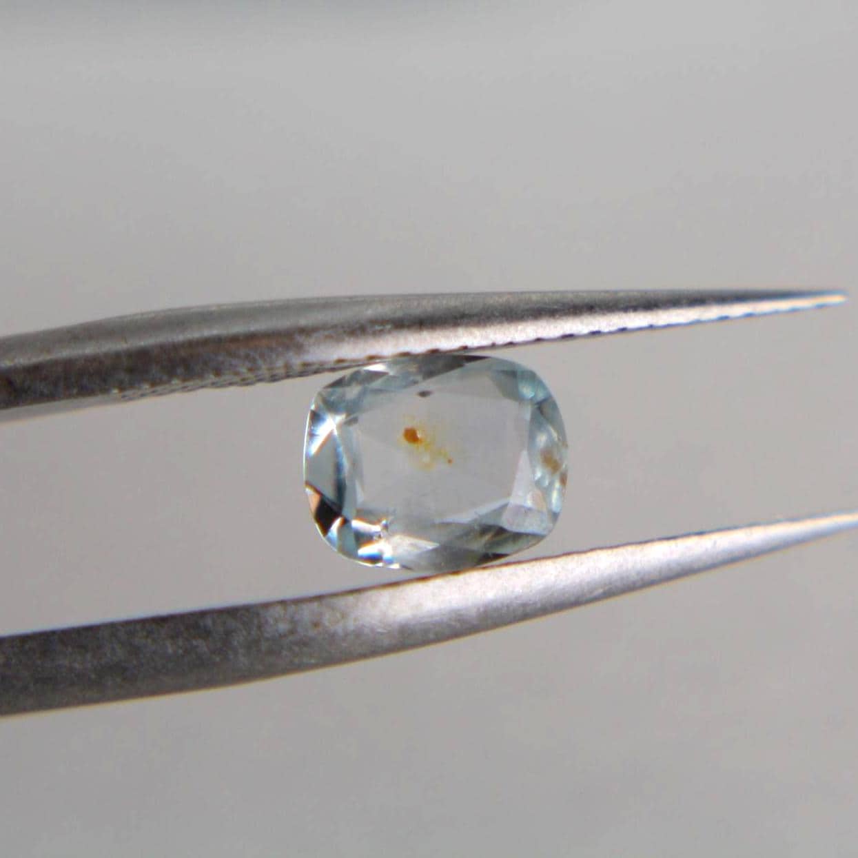 Unheated Montana Sapphire 0.50 ct Cushion Cut Loose Gemstone | Icy Blue Natural Sapphire