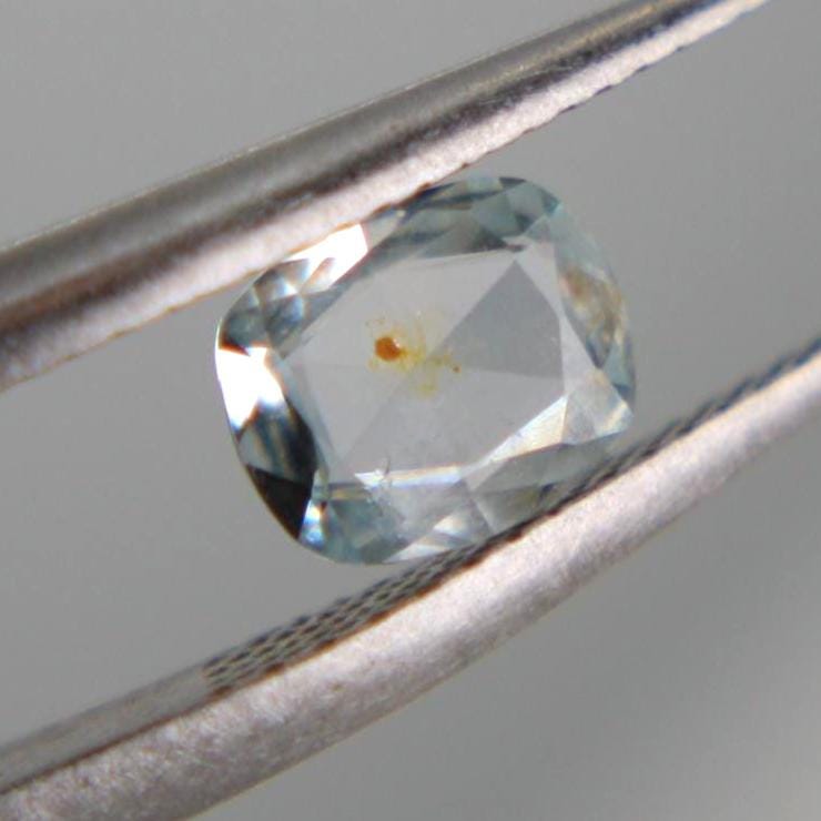 Unheated Montana Sapphire 0.50 ct Cushion Cut Loose Gemstone | Icy Blue Natural Sapphire