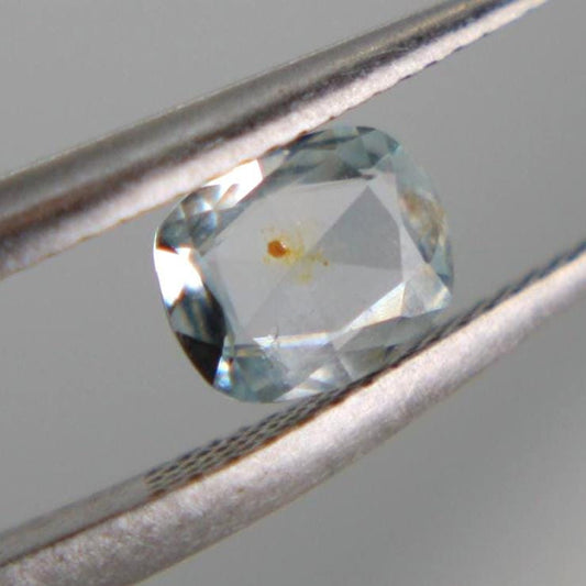 Unheated Montana Sapphire 0.50 ct Cushion Cut Loose Gemstone | Icy Blue Natural Sapphire