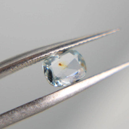 Unheated Montana Sapphire 0.50 ct Cushion Cut Loose Gemstone | Icy Blue Natural Sapphire