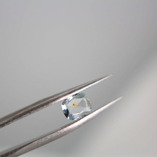 Unheated Montana Sapphire 0.50 ct Cushion Cut Loose Gemstone | Icy Blue Natural Sapphire
