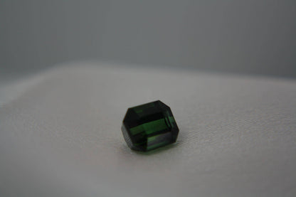Natural Green Tourmaline Gemstone | 2.90 Ct Emerald Cut Certified Elbaite Loose Stone