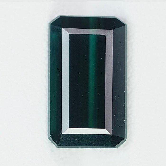 Natural Green Tourmaline Gemstone | 5.23 Ct Emerald Cut Elbaite Collector Stone