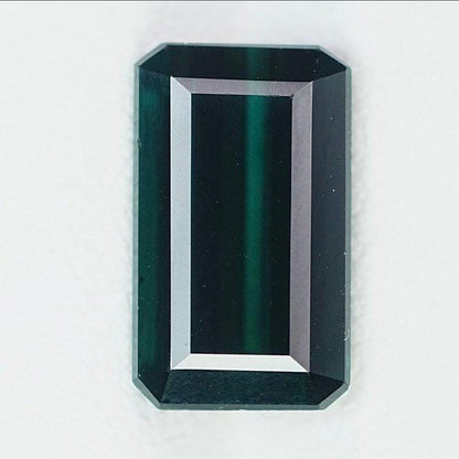 Natural Green Tourmaline Gemstone | 5.23 Ct Emerald Cut Elbaite Collector Stone