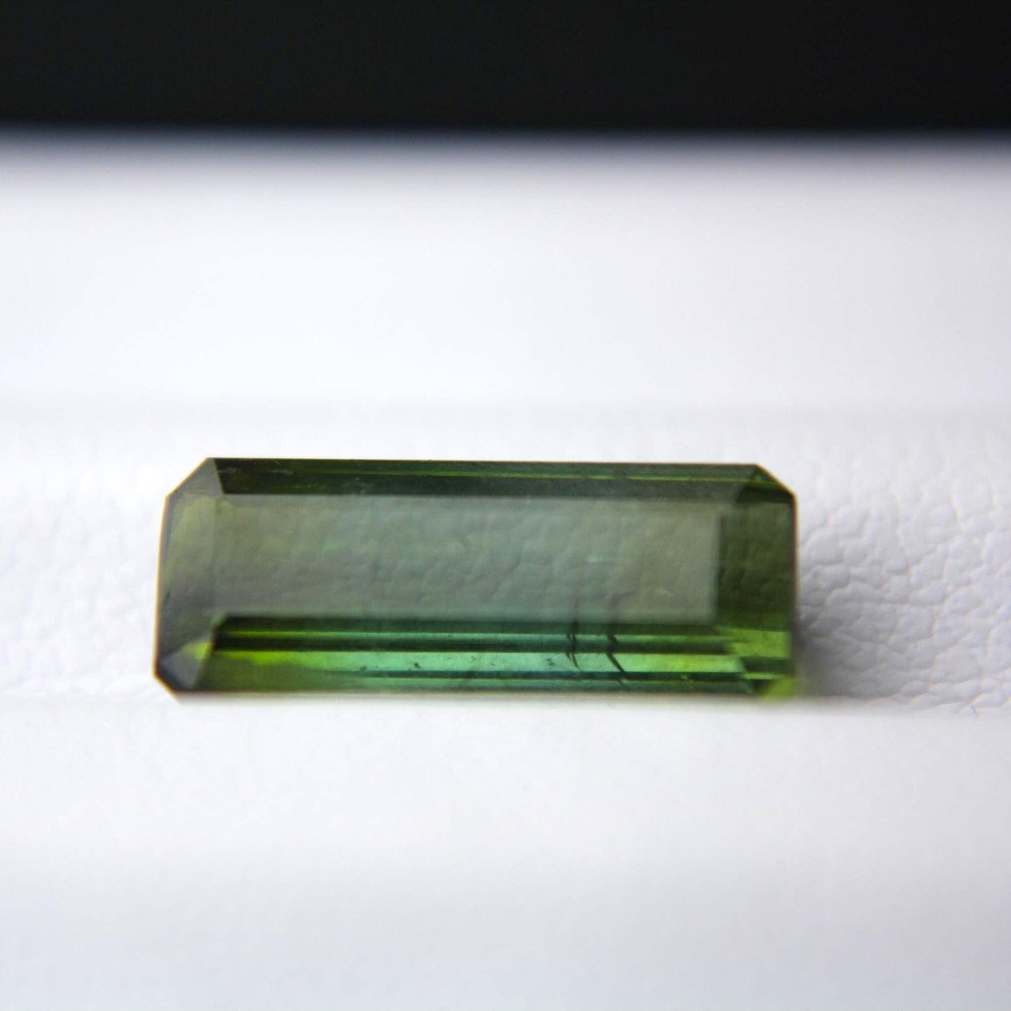 Natural Green-Blue Bi-Color Tourmaline Verdelite 2.84 Ct Emerald Cut Certified Gemstone | Long Rectangular Tourmaline