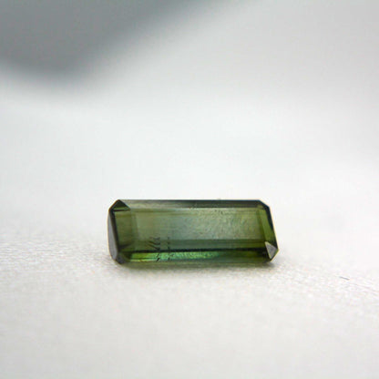 Natural Green-Blue Bi-Color Tourmaline Verdelite 2.84 Ct Emerald Cut Certified Gemstone | Long Rectangular Tourmaline