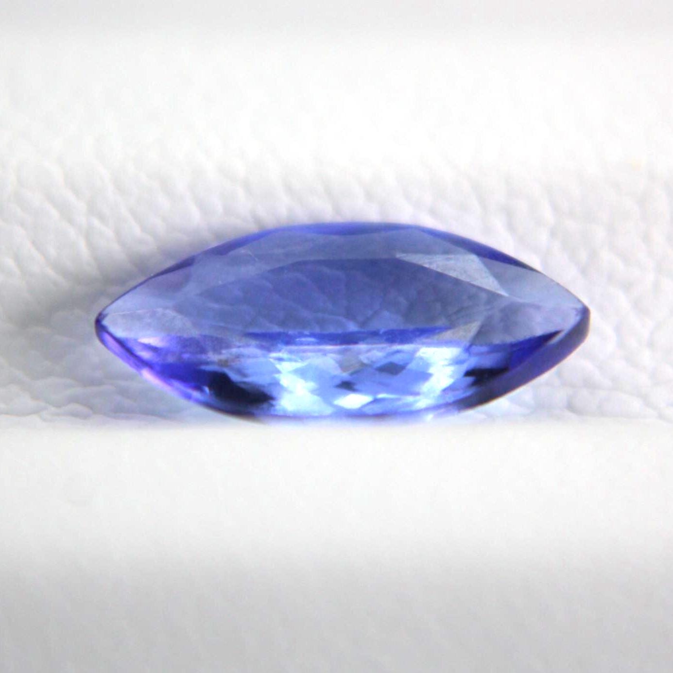 Natural Tanzanite 0.96 Ct Marquise Cut Gemstone | Intense Purplish Blue Zoisite | Certified Loose Gem