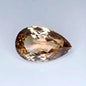 Natural Orange Topaz Gemstone | 19.22 Ct Pear Cut Champagne Cognac Loose Gem