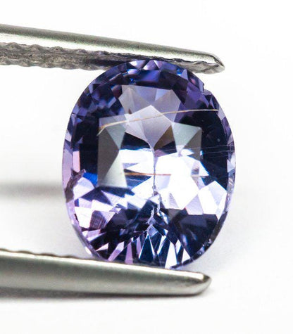 2.06 ct Natural Violet Spinel Gemstone | Oval Cut, Unheated, Certified Collector Gem