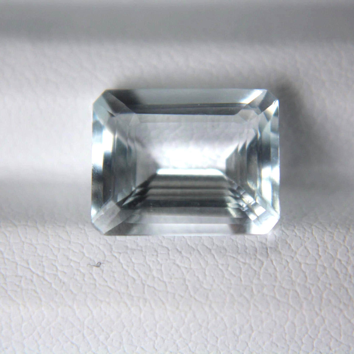 Natural Aquamarine Emerald Cut Gemstone | Certified Pale Blue Beryl (4.01 Ct)