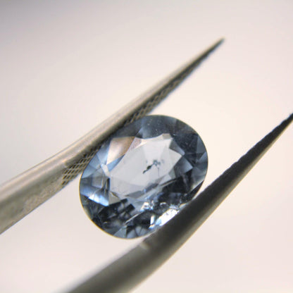 Natural Blue Tourmaline Oval Gemstone | Certified Ice Blue for Jewelry