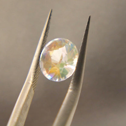 Natural Rainbow Moonstone Oval Gemstone | Certified Labradorite Loose Gem 1.63 Ct