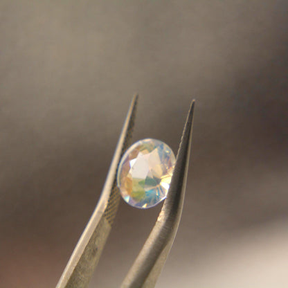 Natural Rainbow Moonstone Oval Gemstone | Certified Labradorite Loose Gem 1.63 Ct