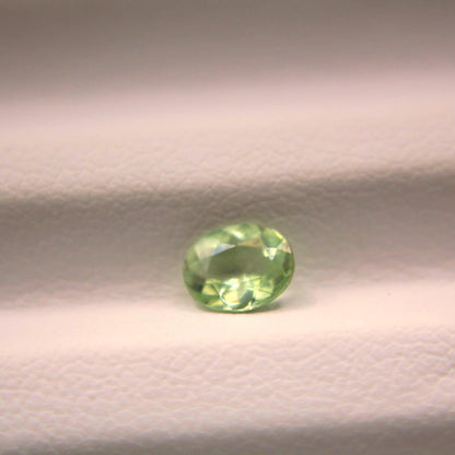 Natural Yellow Green Chrysoberyl Oval Gemstone | 0.47 Ct IGI Certified Collector Stone