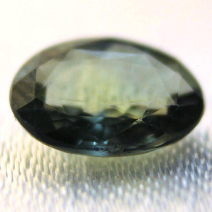 Natural Green Sapphire Oval Gemstone | Unheated Teal Corundum (1.03 Ct, IGI Certified)
