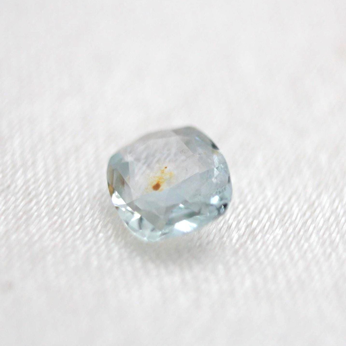 Unheated Montana Sapphire 0.50 ct Cushion Cut Loose Gemstone | Icy Blue Natural Sapphire
