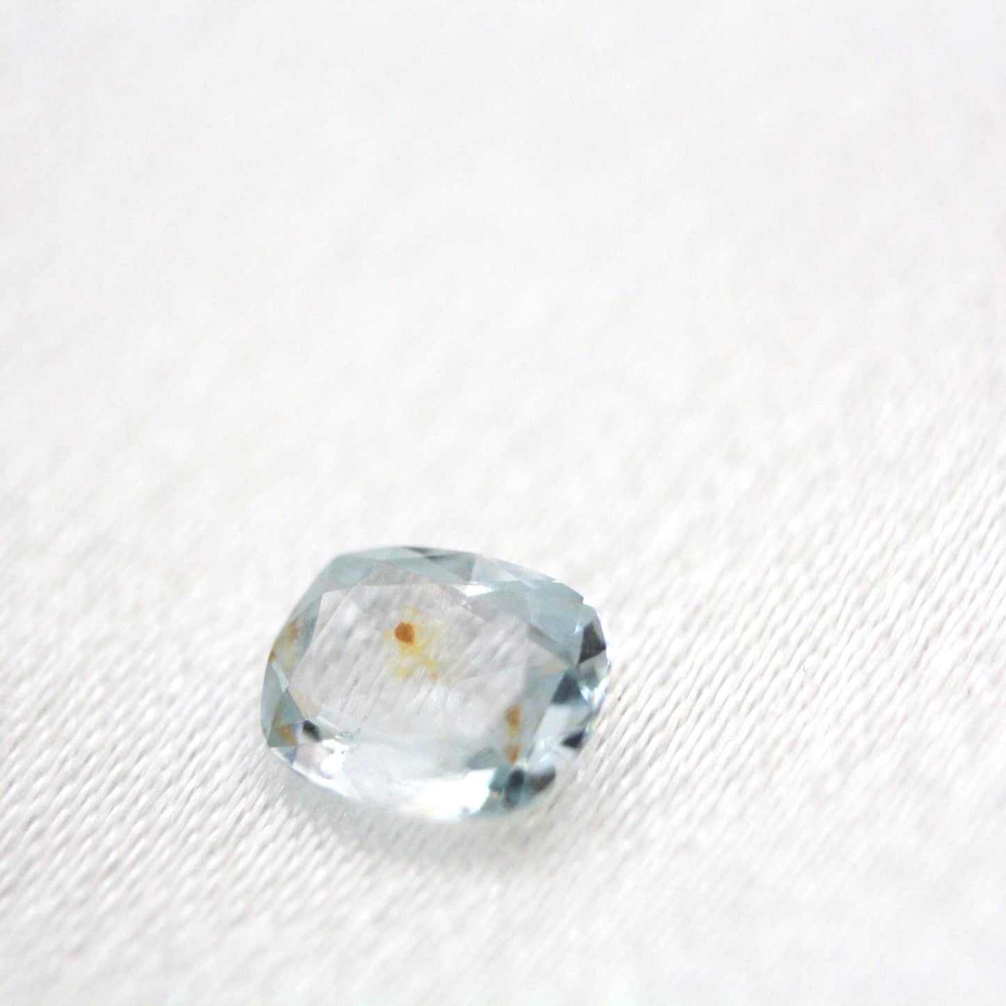 Unheated Montana Sapphire 0.50 ct Cushion Cut Loose Gemstone | Icy Blue Natural Sapphire