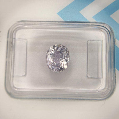 Natural Violet Grey Sapphire 1.90 Ct Oval Gemstone (IGI Certified)