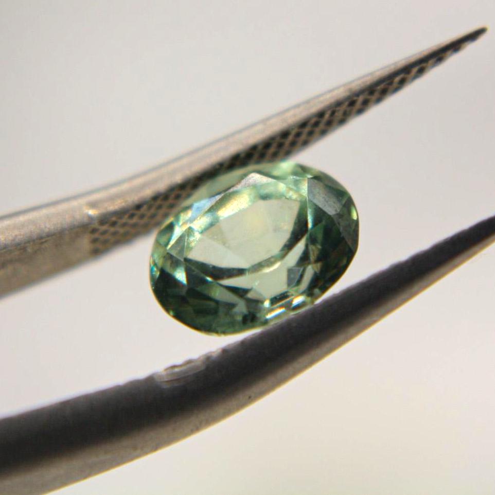 1.55 Ct Unheated Montana Sapphire | Hand Mined & Faceted | Natural Teal Blue Green Sapphire | Oval Cut Loose Gemstone