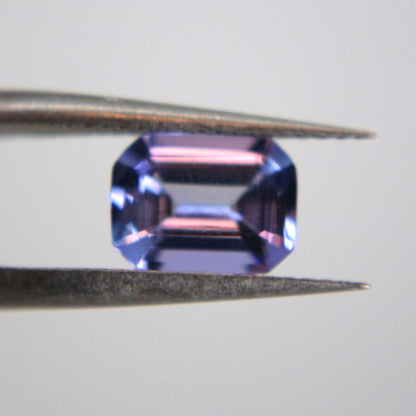 Natural Tanzanite Gemstone | 1.26 Ct Emerald Cut Blue Violet (IGI Certified)